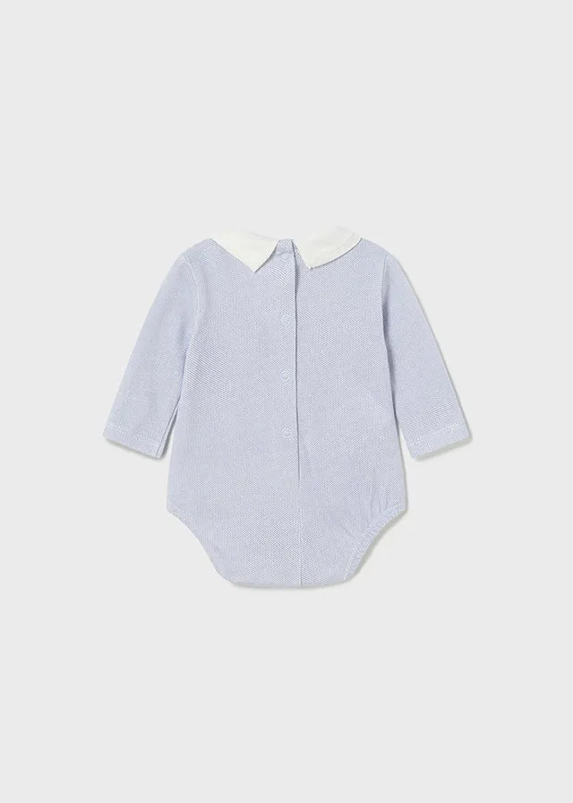 2758- Bodysuit for newborn boy - Winterblue