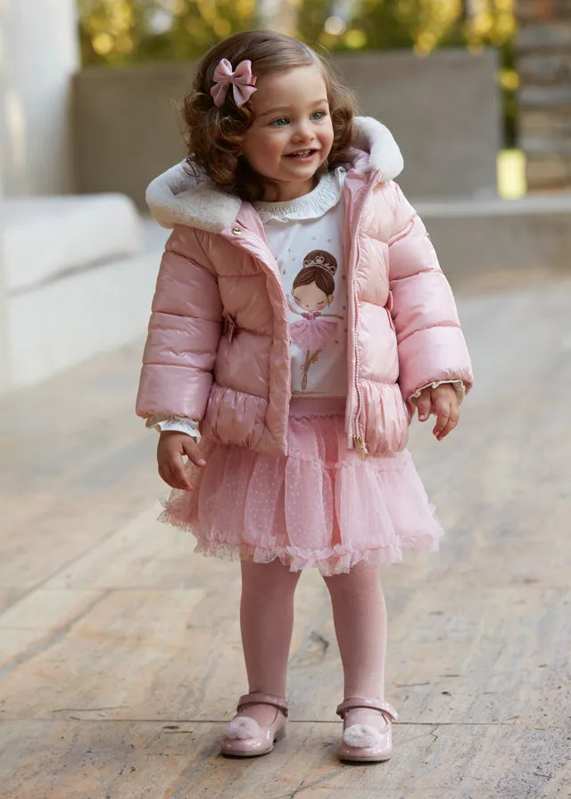 2967- Tulle skirt for baby girl - Rose