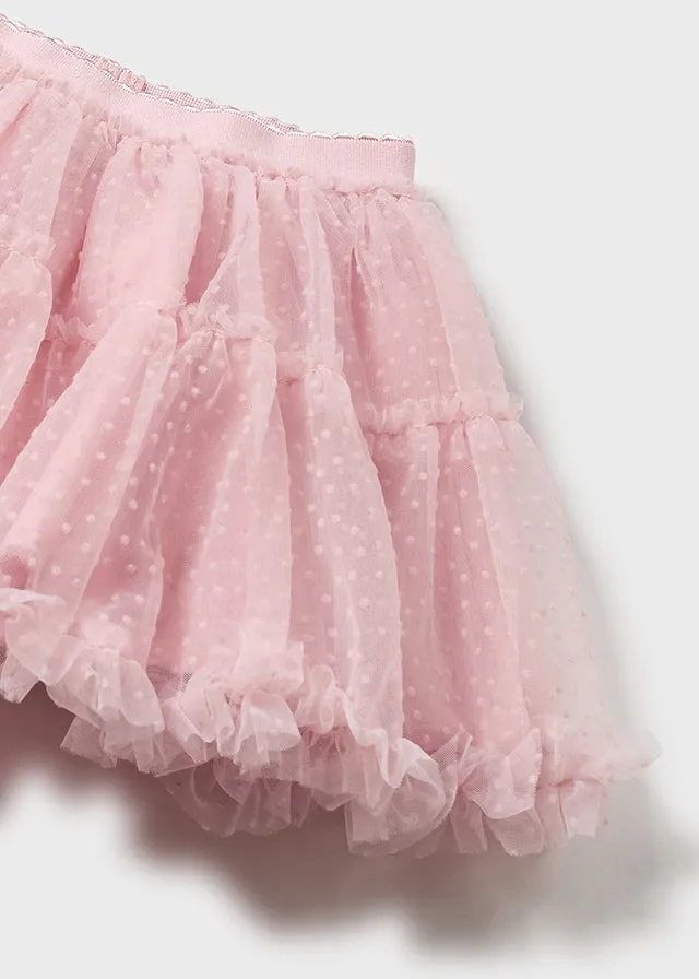 2967- Tulle skirt for baby girl - Rose