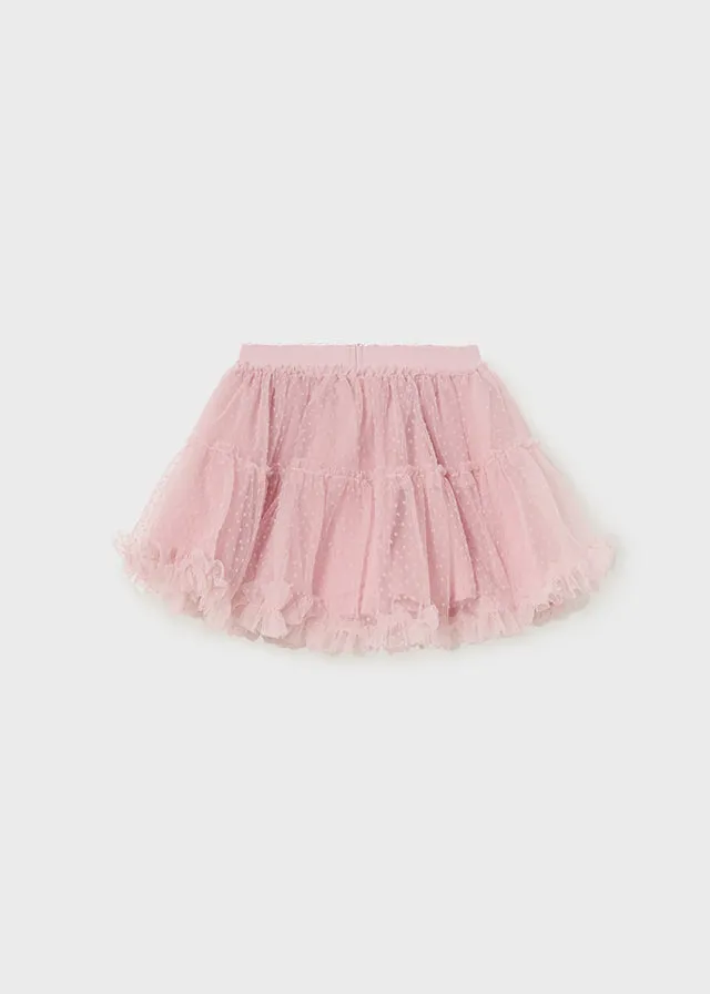 2967- Tulle skirt for baby girl - Rose