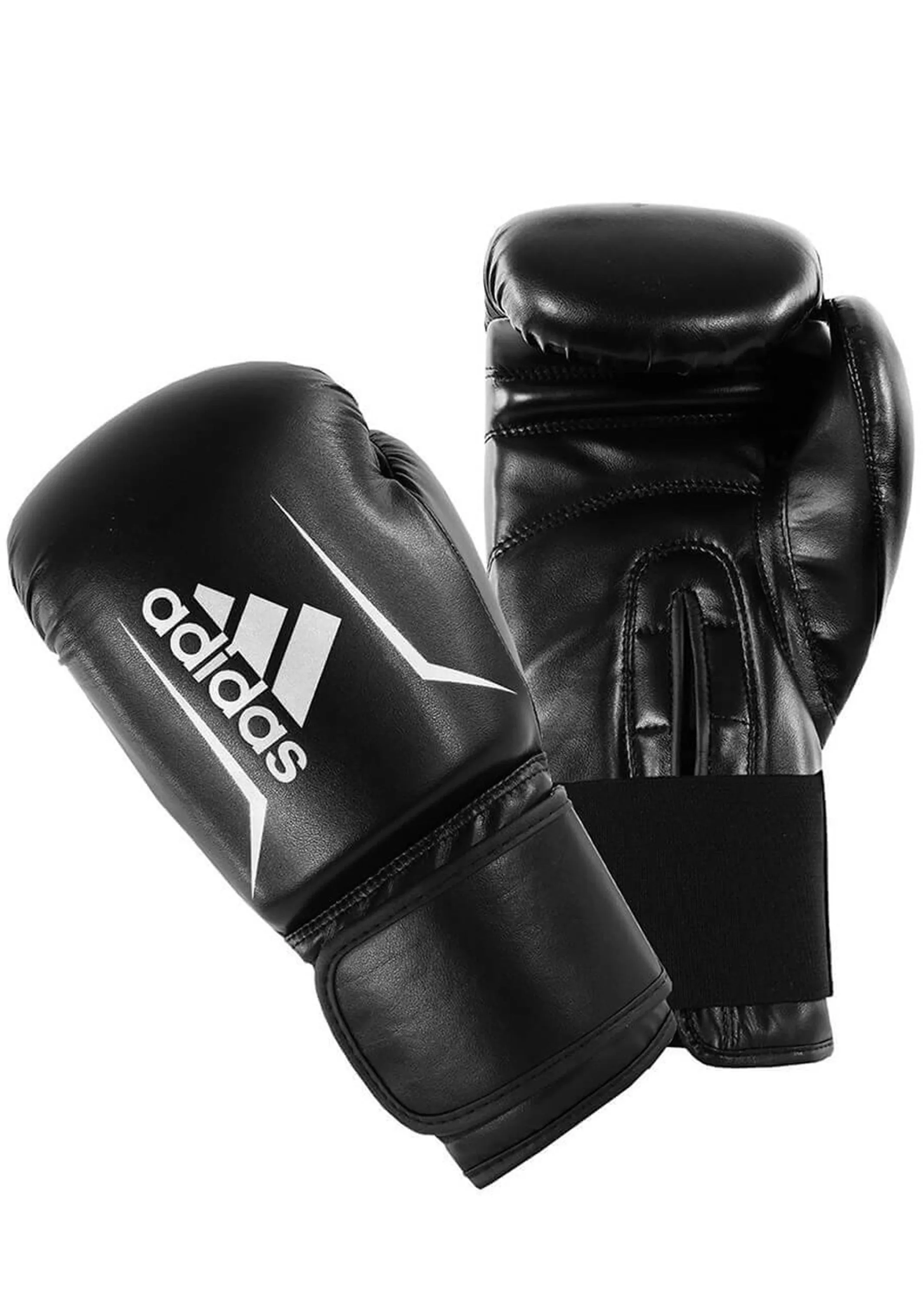 Adidas Speed 50 Boxing Glove Black 16oz with FREE Adidas Shin Protectors  ADISBG50