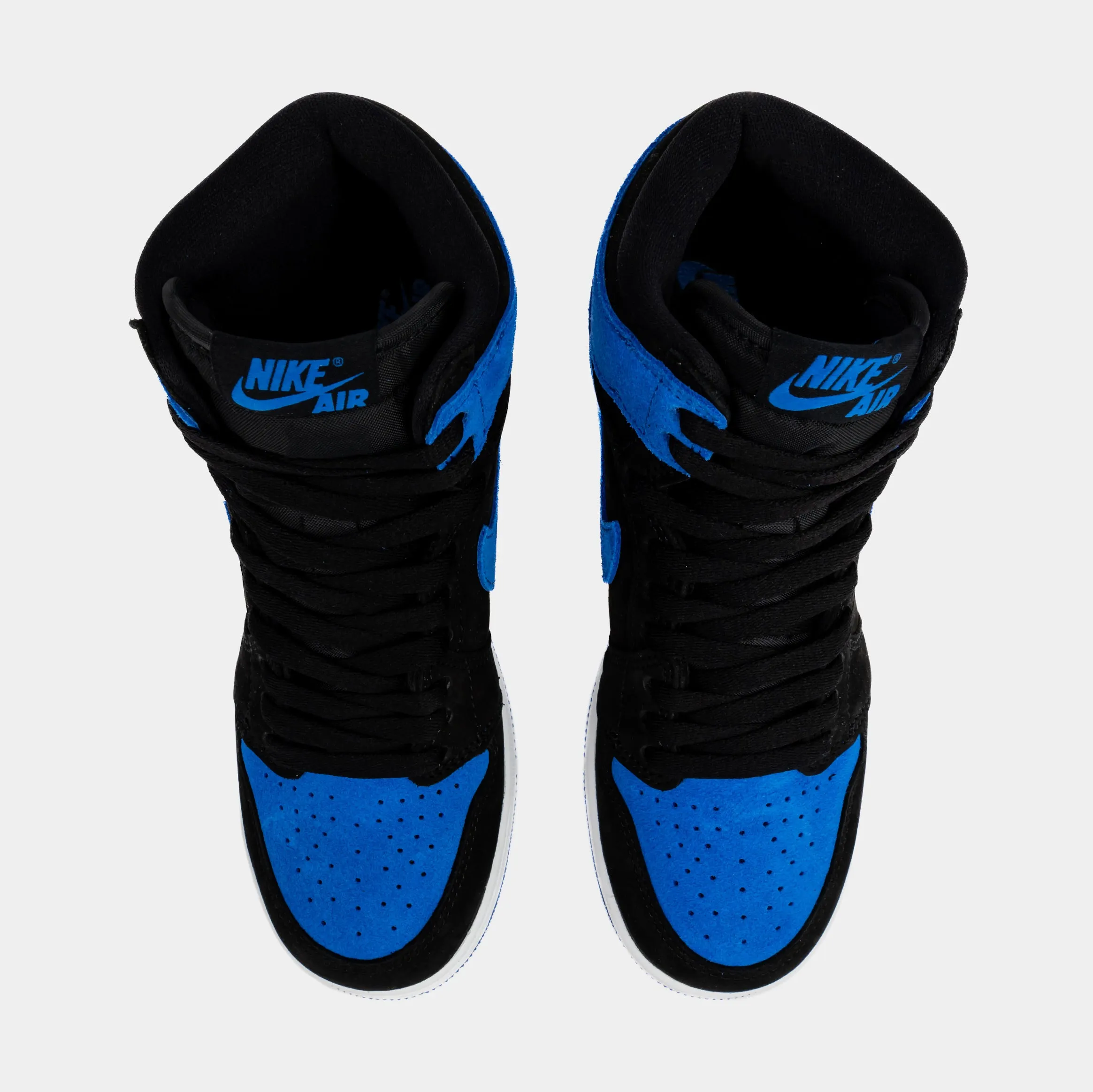 Air Jordan 1 High OG Royal Reimagined Grade School Lifestyle Shoes (Black/White/Royal Blue/Royal Blue) Free Shipping