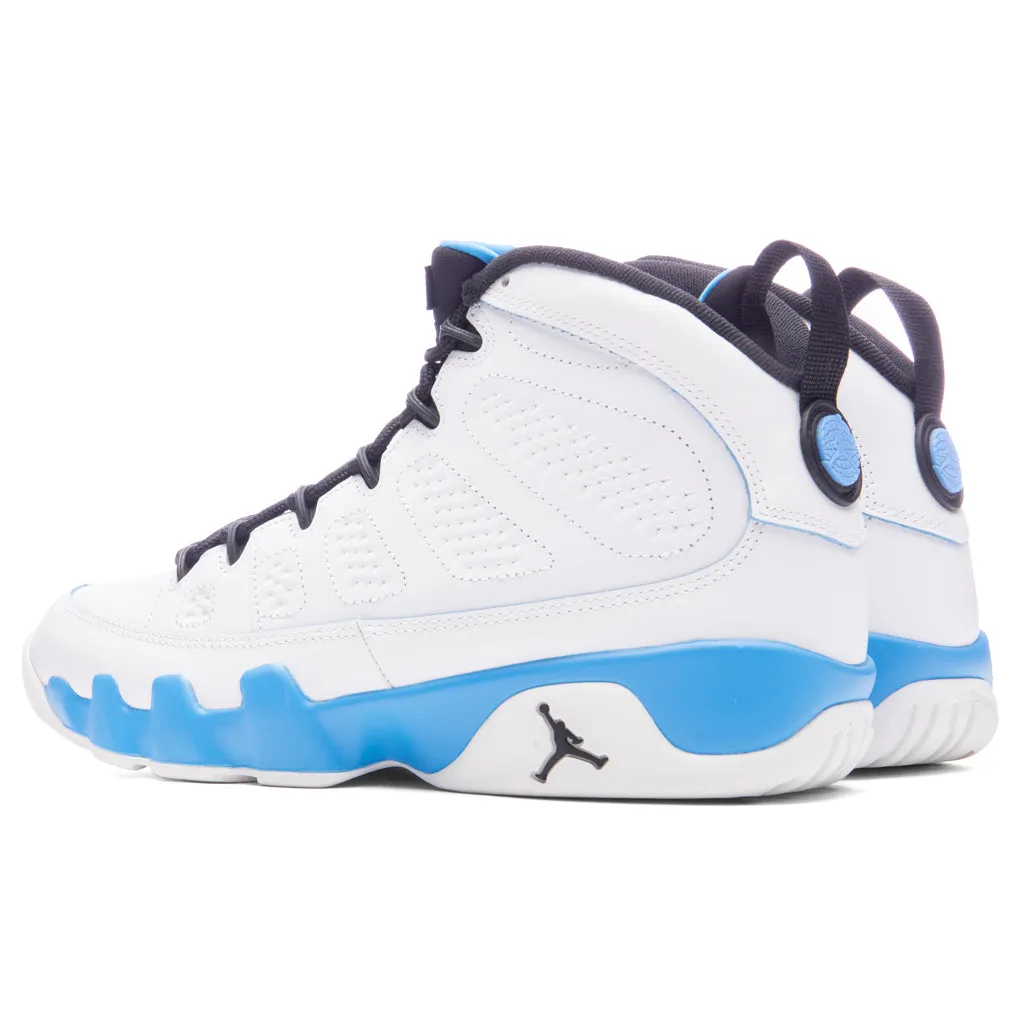 Air Jordan 9 Retro 'Powder Blue' - Summit White/Black/Dark Powder Blue