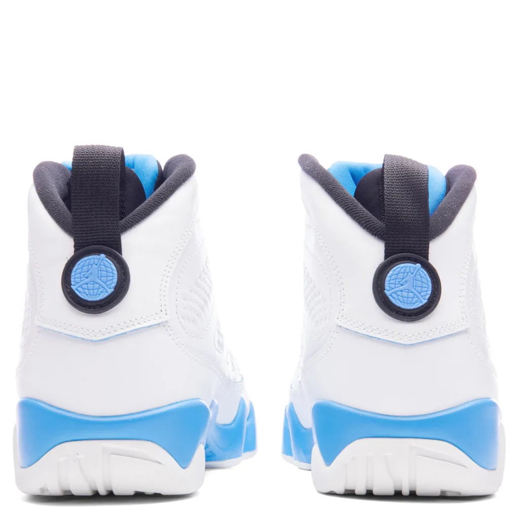 Air Jordan 9 Retro 'Powder Blue' - Summit White/Black/Dark Powder Blue