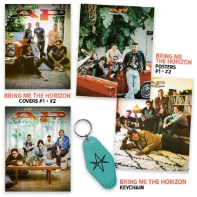 ALTERNATIVE PRESS  DECEMBER 2021 ISSUE FEATURING BRING ME THE HORIZON DOUBLE MAGAZINE, DOUBLE POSTER, & KEYCHAIN BUNDLE