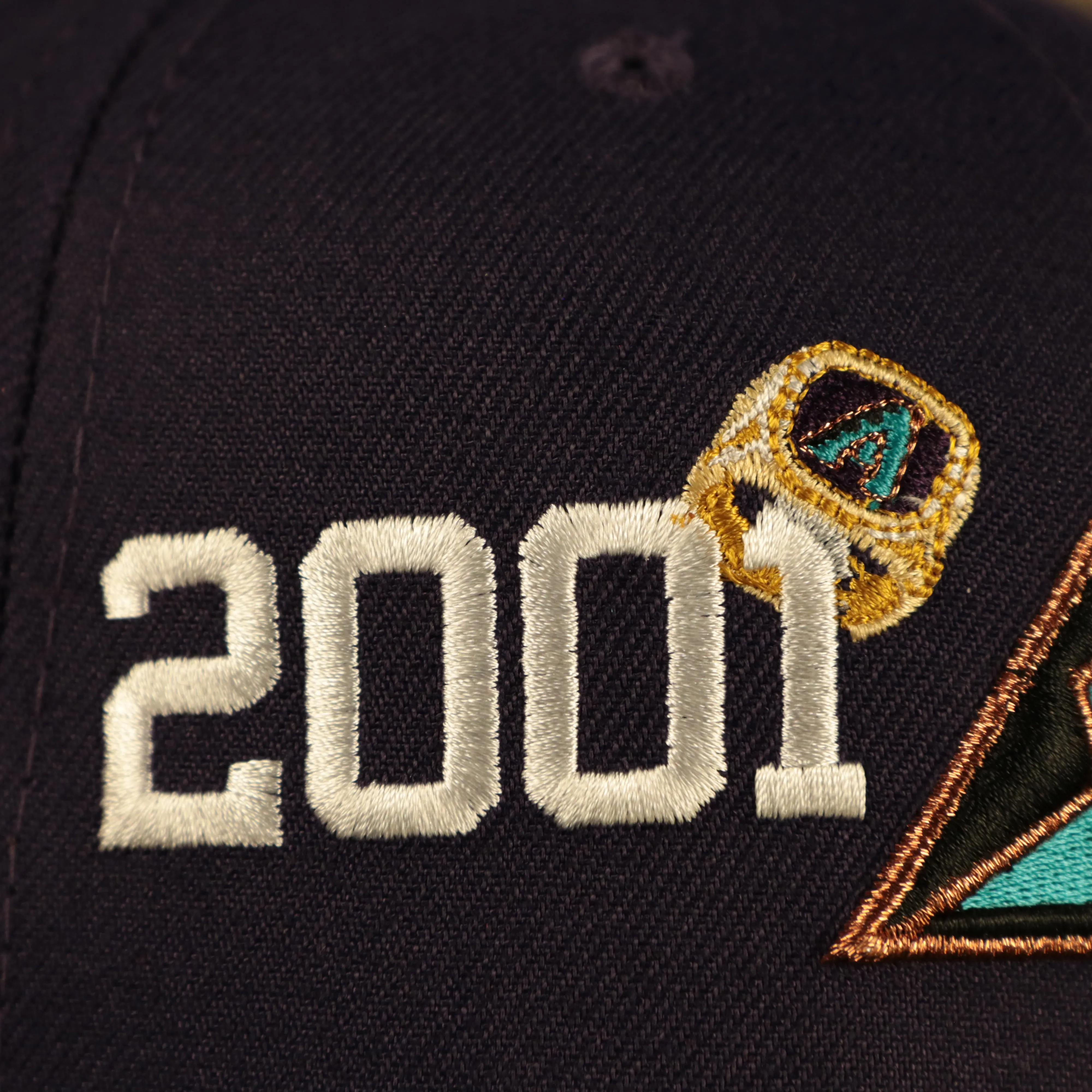 Arizona Diamondbacks Cooperstown Championship Rings All Over Side Patch Gray Bottom 59FIFTY Fitted Cap