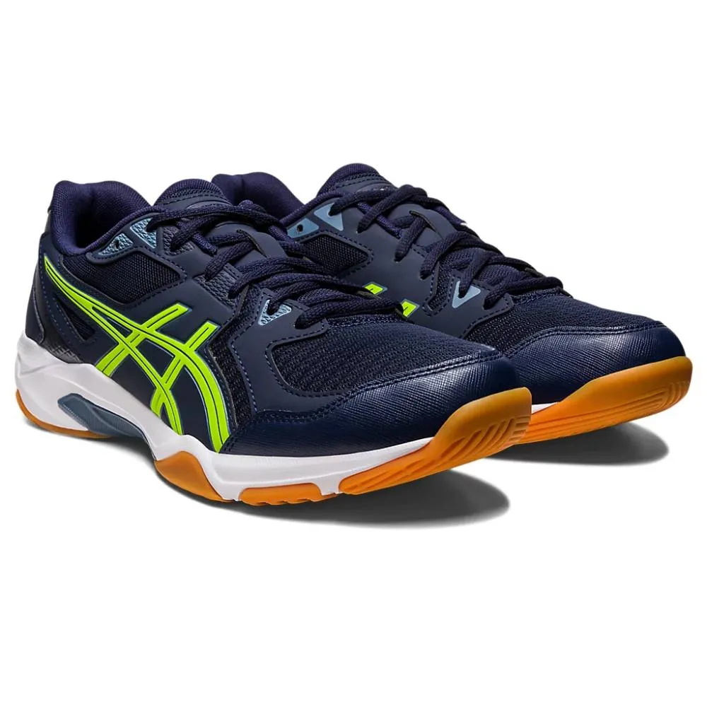 ASICS Men's Gel-Rocket 10 Badminton Shoe (Midnight/Hazard Green)