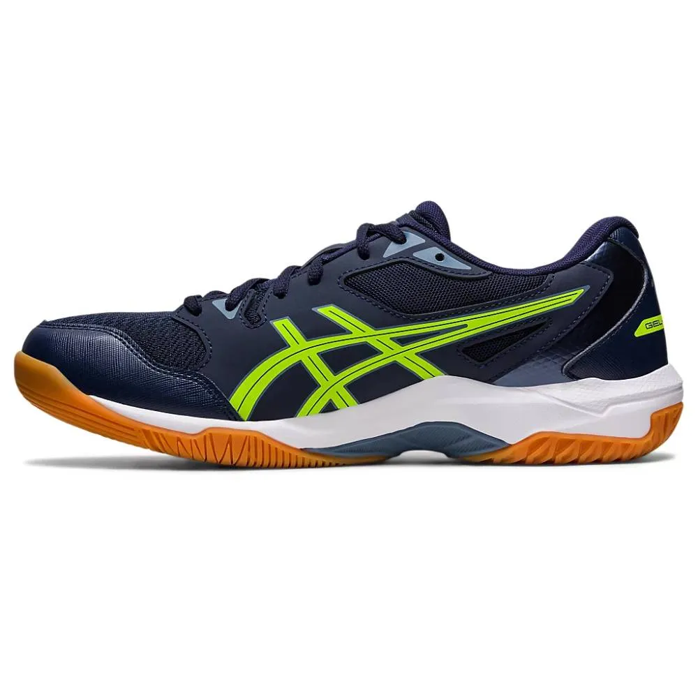 ASICS Men's Gel-Rocket 10 Badminton Shoe (Midnight/Hazard Green)