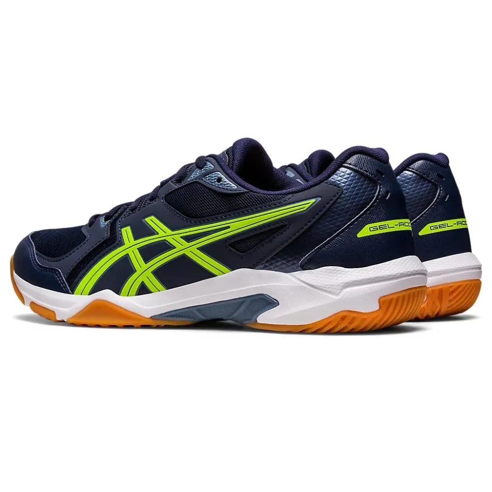 ASICS Men's Gel-Rocket 10 Badminton Shoe (Midnight/Hazard Green)