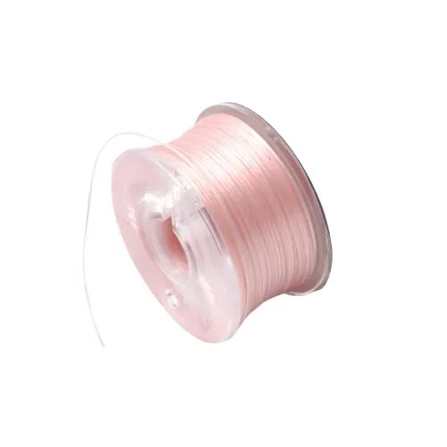 Beading Thread, FGB Coated Nylon Japanese Beading Thread, For Seed Beads, Light Pink, 0.1mm