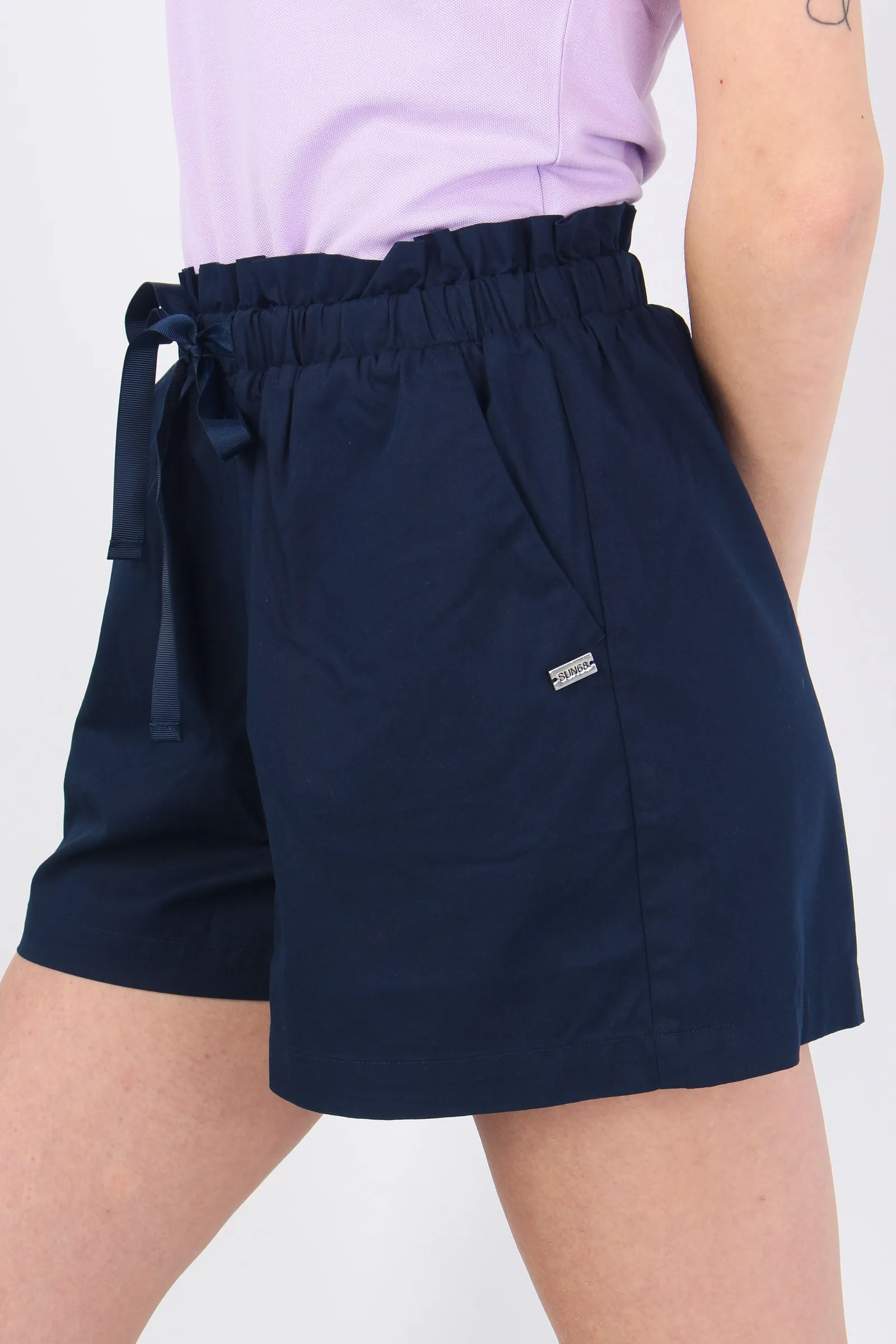 Bermuda Cotone Navy Blue