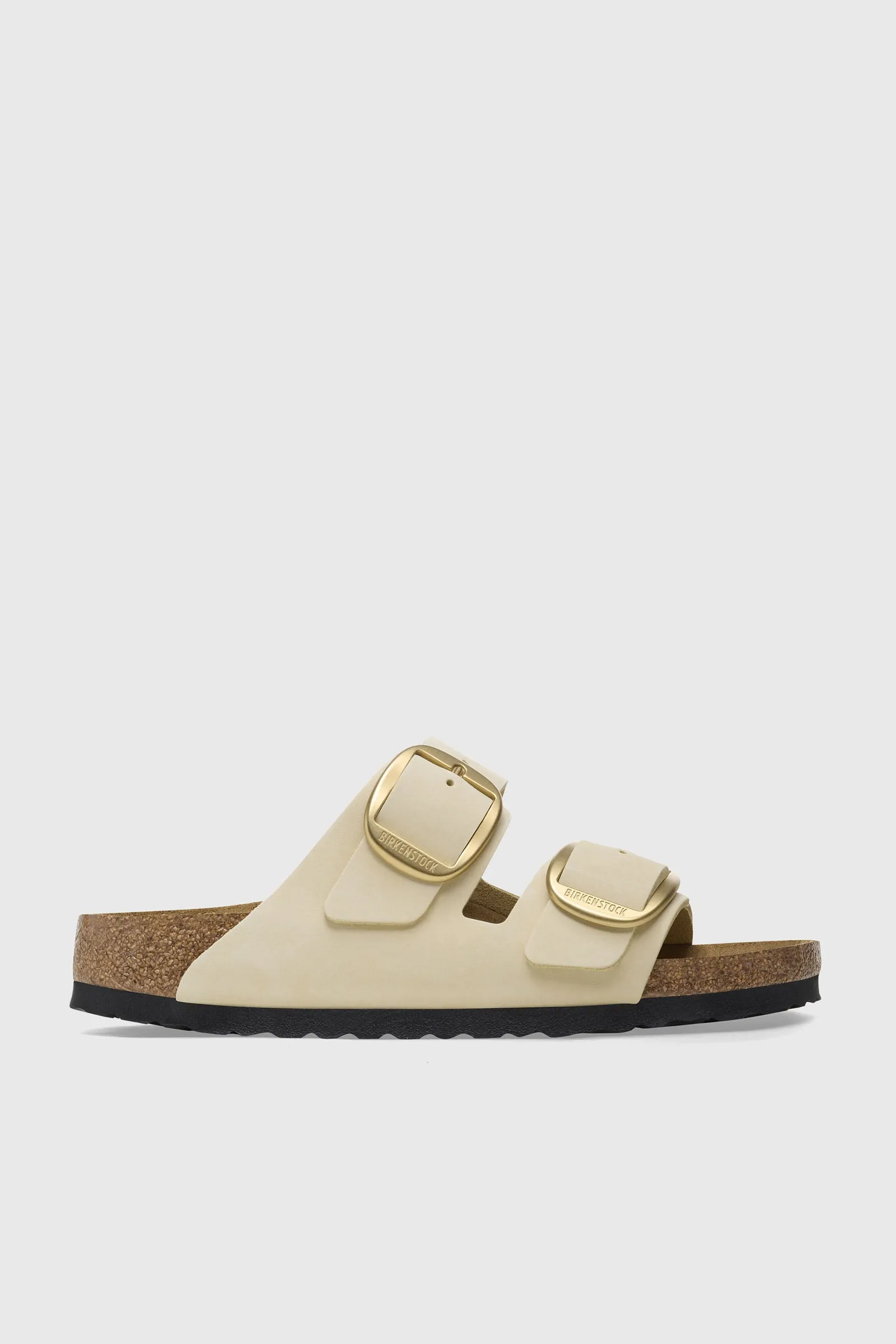 Birkenstock Arizona Big Buckle Pelle Nabuck Ecru Donna