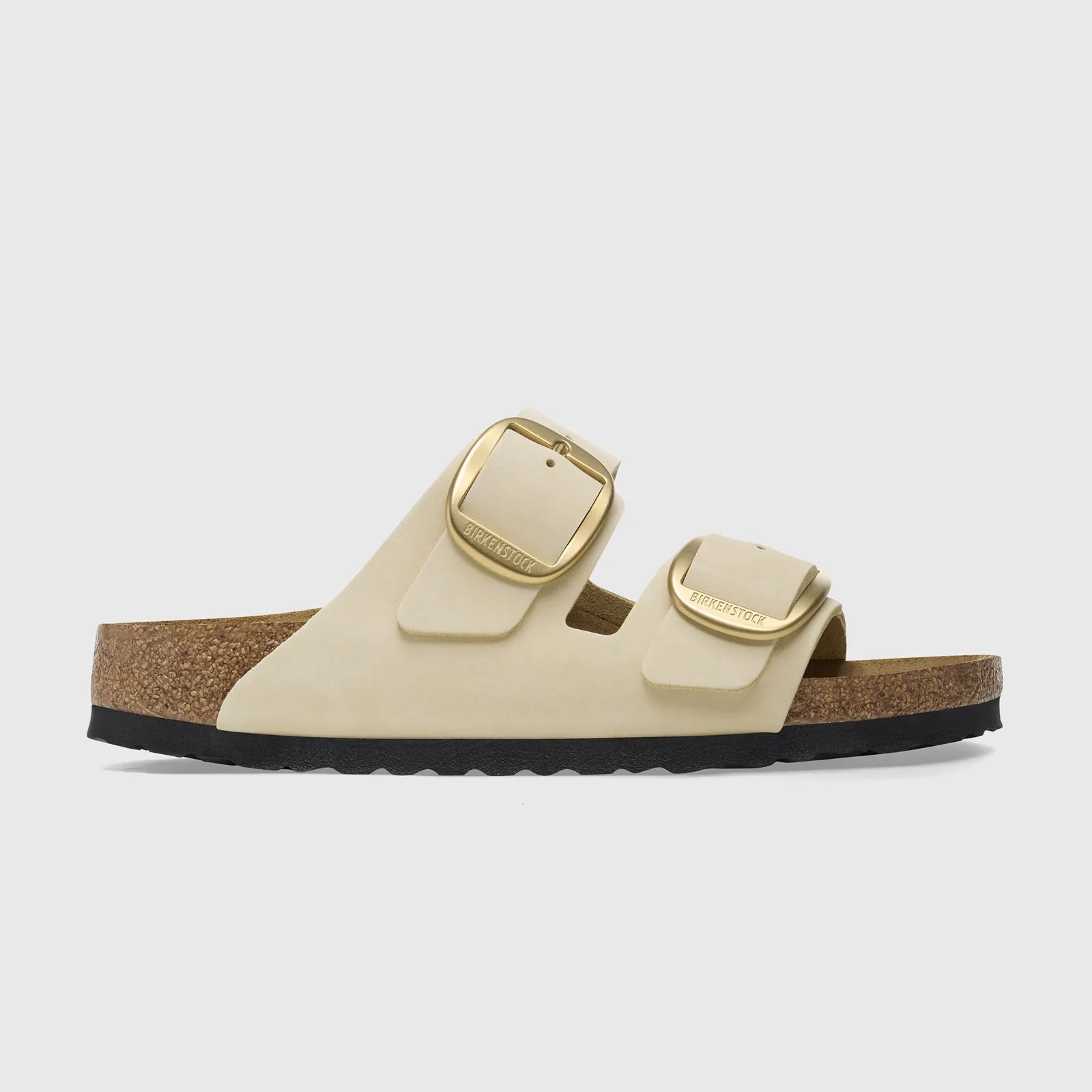 Birkenstock Arizona Big Buckle Pelle Nabuck Ecru Donna