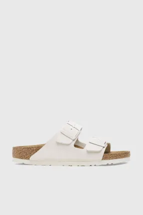 Birkenstock Arizona Pelle Scamosciata Plantare Morbido Bianco Donna