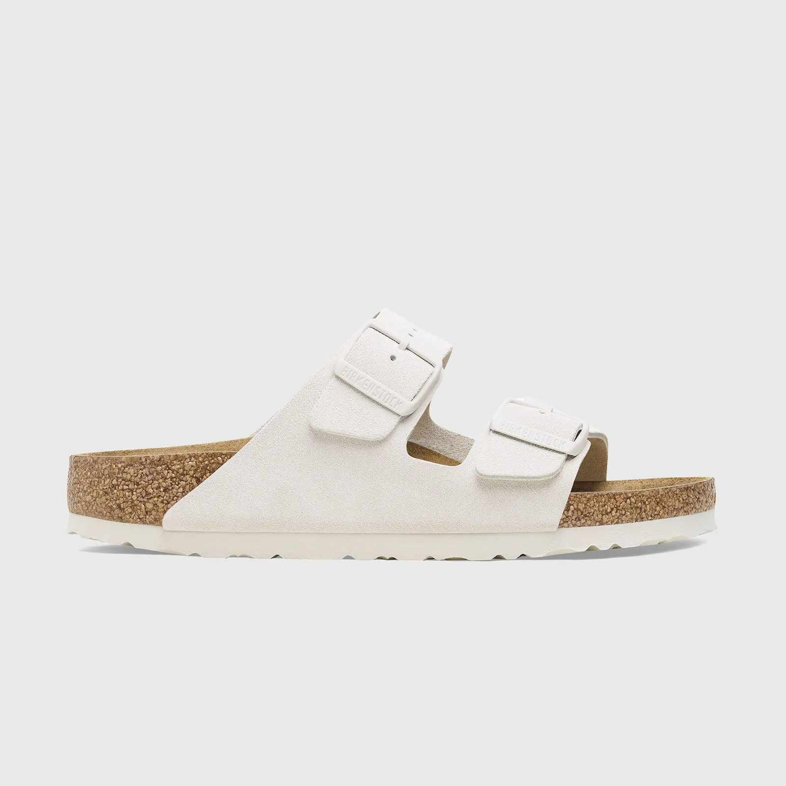 Birkenstock Arizona Pelle Scamosciata Plantare Morbido Bianco Donna