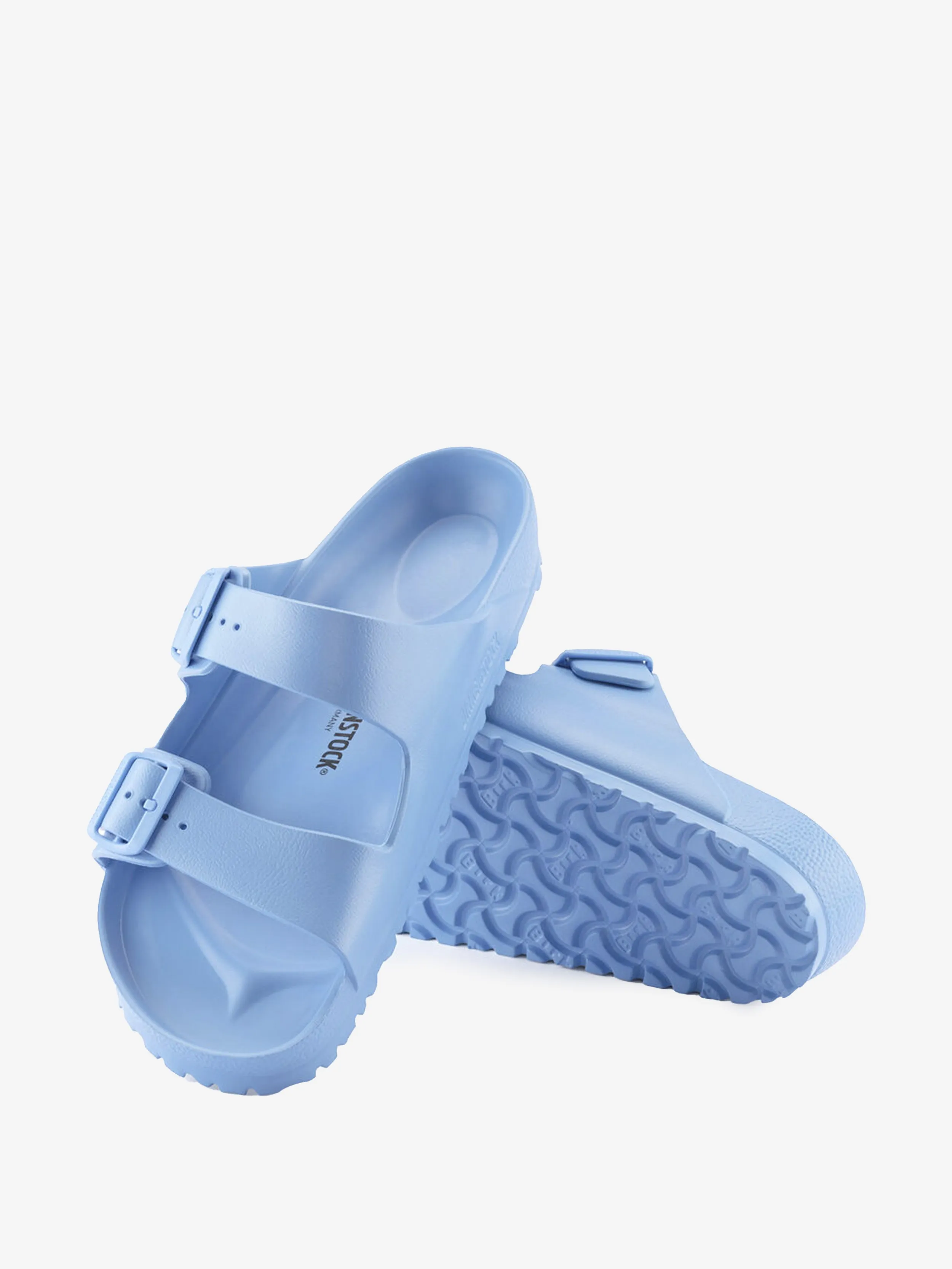 Birkenstock - Ciabatta in gomma doppia fascia con cinturini regolabili per uomo, modello Arizona/u/eva