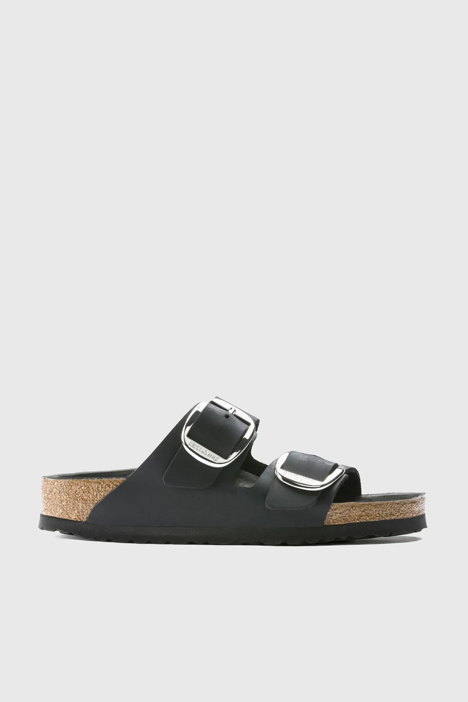 Birkenstock Sandalo Arizona Big Buckle Pelle Oliata Nero