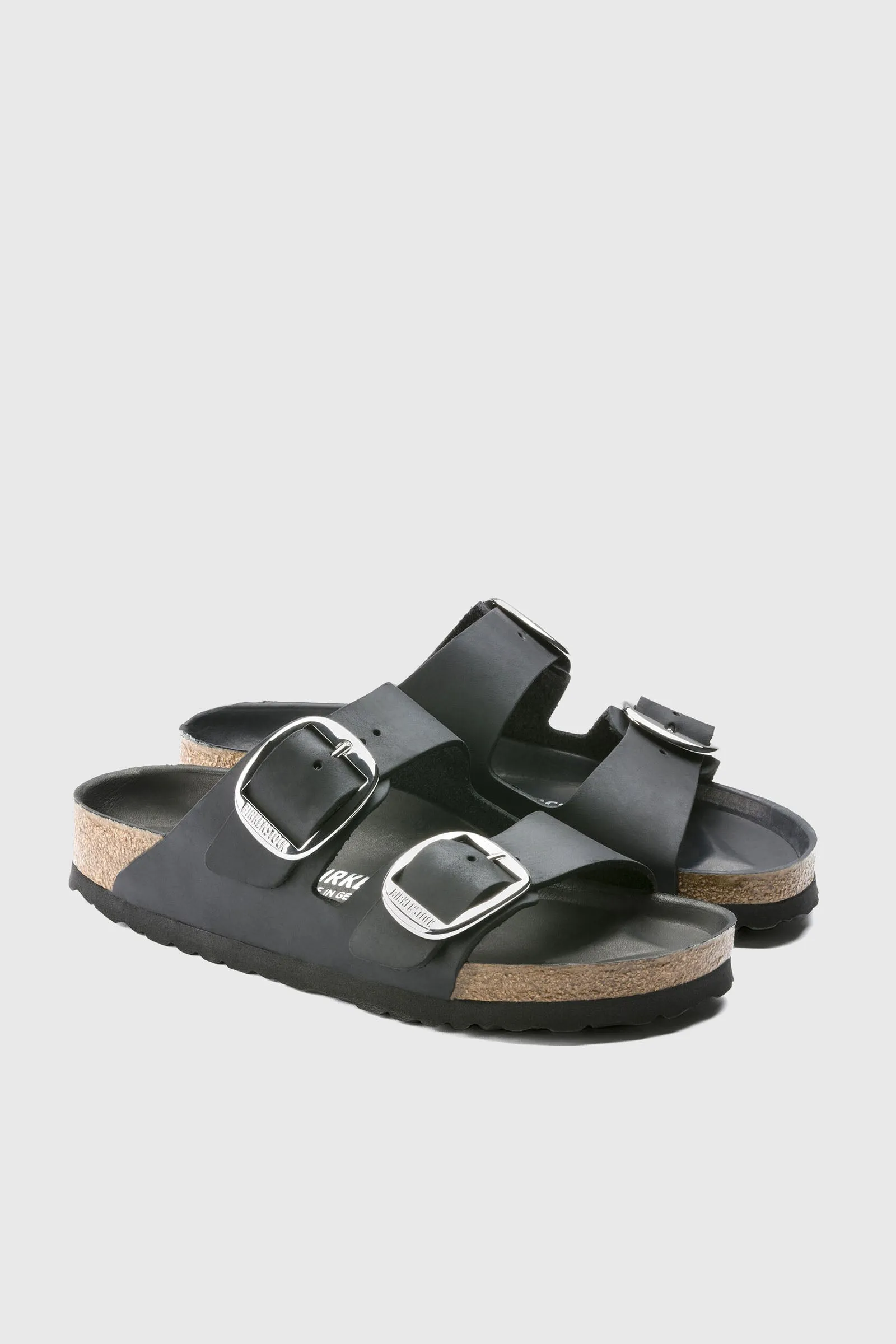 Birkenstock Sandalo Arizona Big Buckle Pelle Oliata Nero