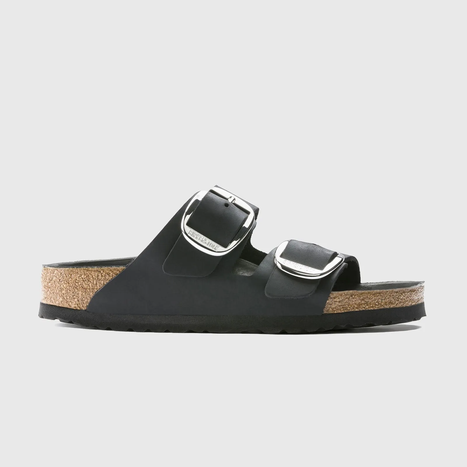 Birkenstock Sandalo Arizona Big Buckle Pelle Oliata Nero