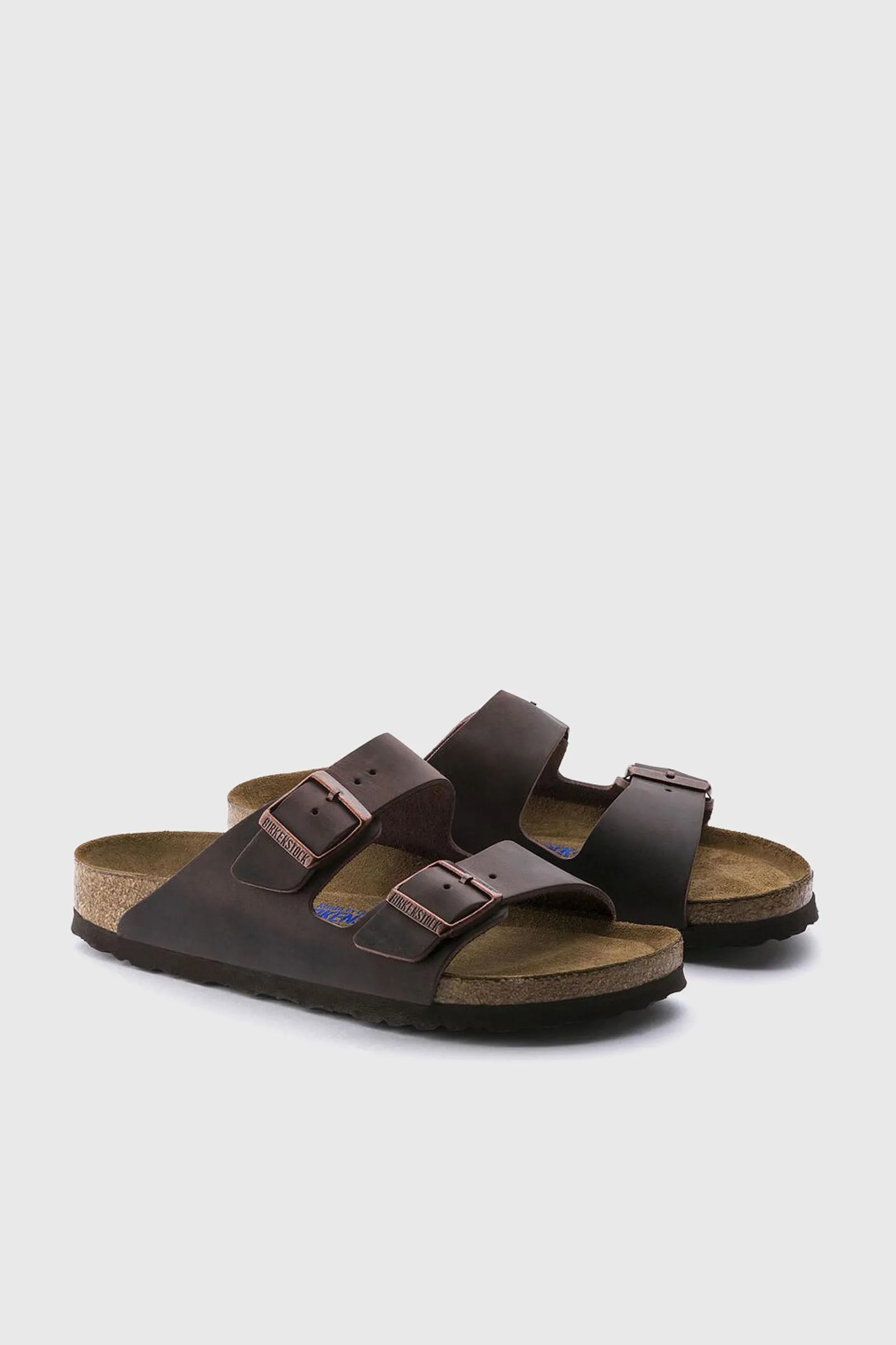 Birkenstock Sandalo Arizona Plantare Morbido Pelle Oliata Marrone Donna