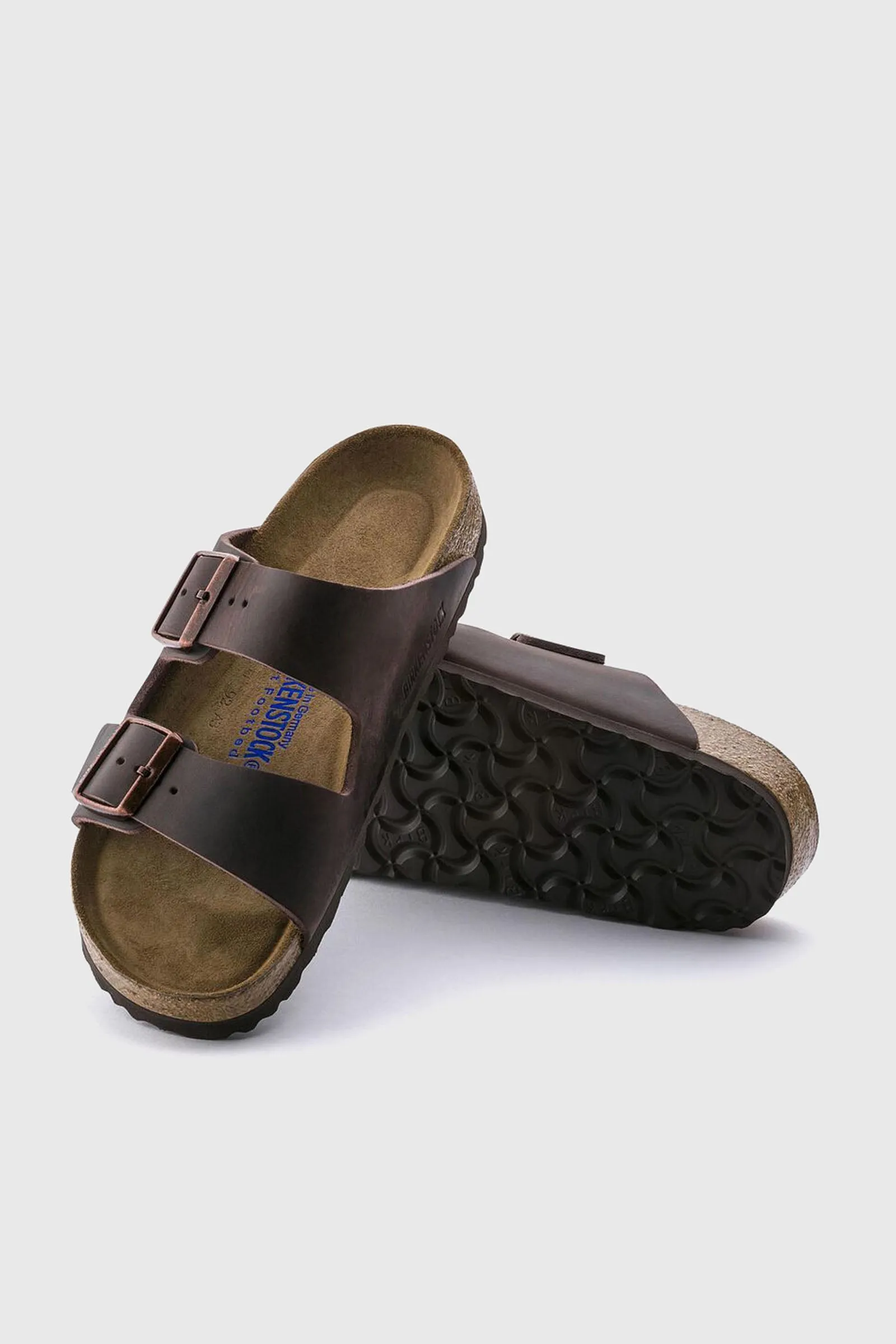 Birkenstock Sandalo Arizona Plantare Morbido Pelle Oliata Marrone Donna