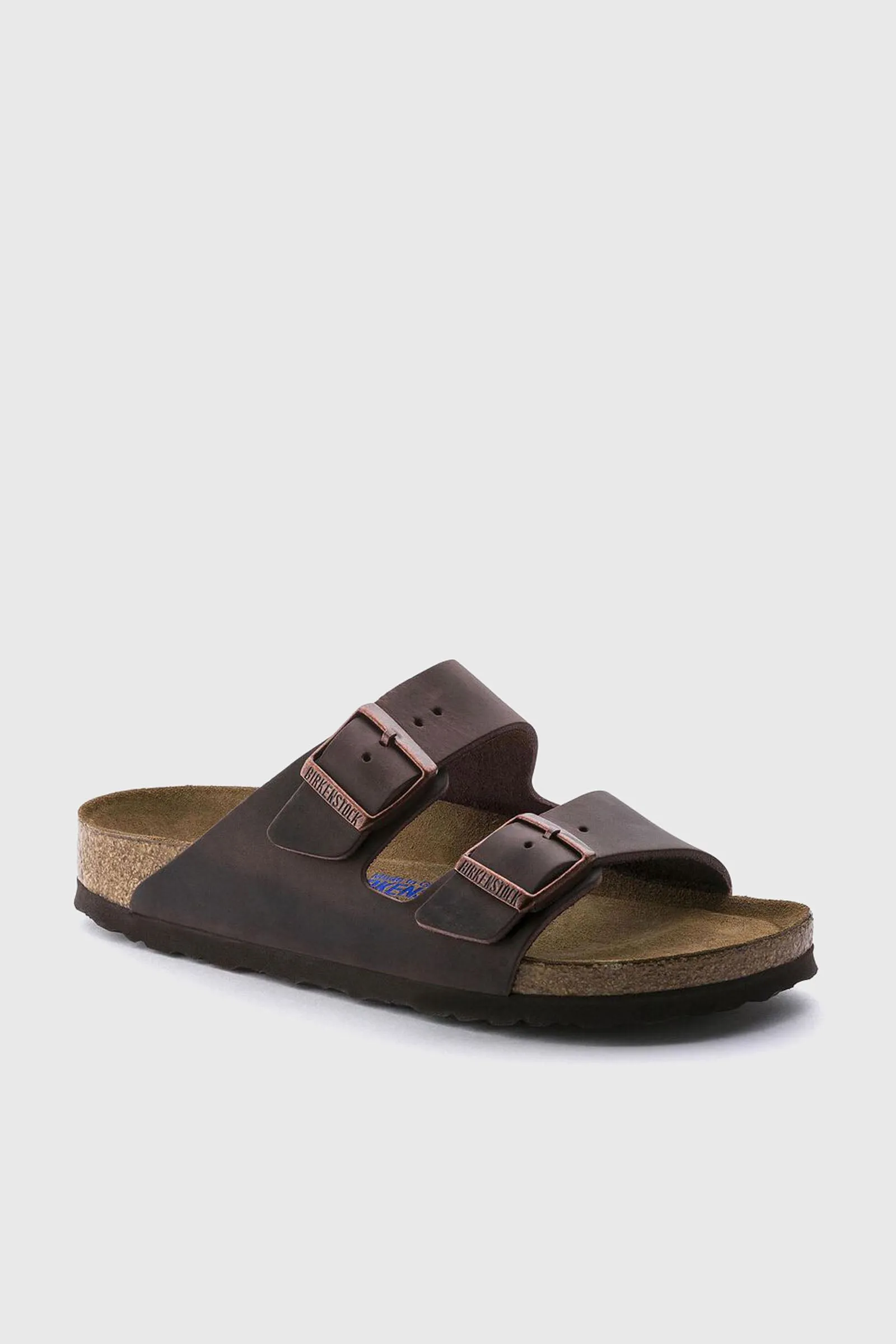 Birkenstock Sandalo Arizona Plantare Morbido Pelle Oliata Marrone Donna