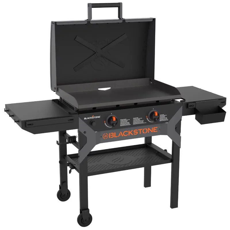 Blackstone 2 Burner Liquid Propane Outdoor Griddle with Hood Black