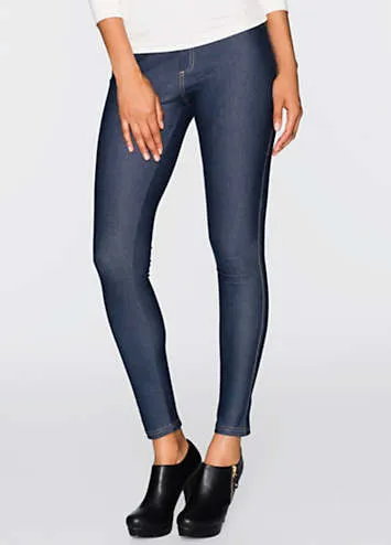 bonprix Denim Look Leggings | Kaleidoscope