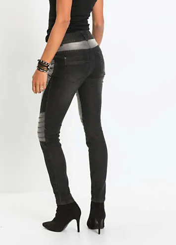 bonprix Two-Tone Skinny Jeans | Grattan