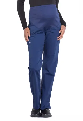 Cherokee WW Professionals Maternity Straight Leg Pant in Navy