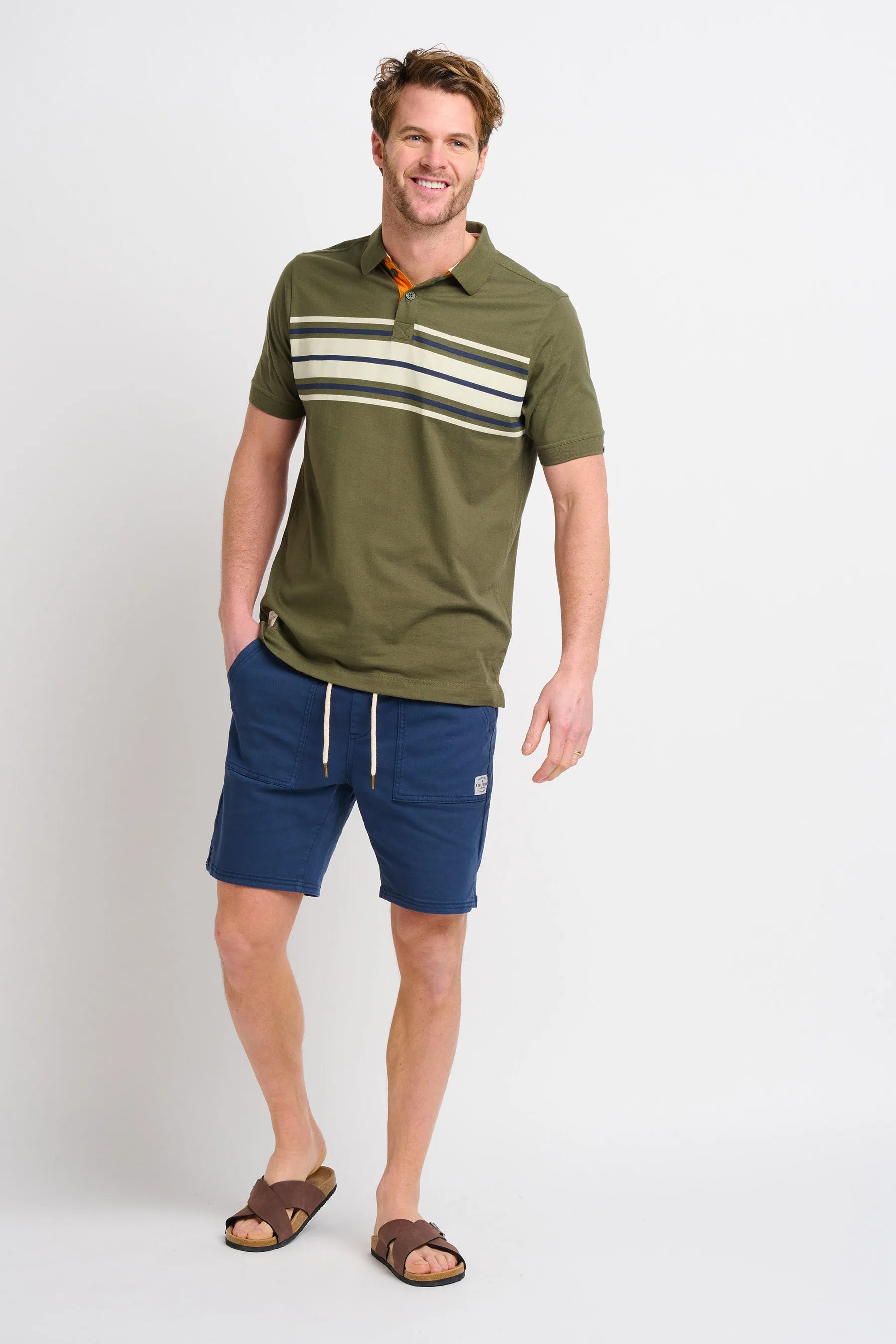 Chest Stripe Polo Shirt