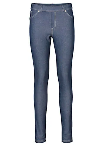 Denim Look Leggings by bonprix | Look Again