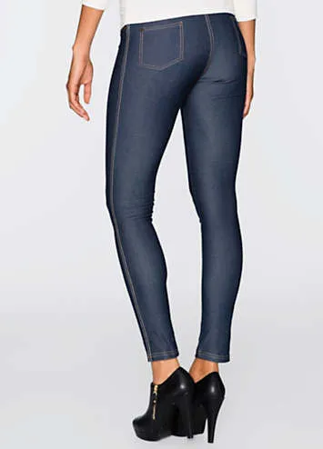 Denim Look Leggings by bonprix | Look Again