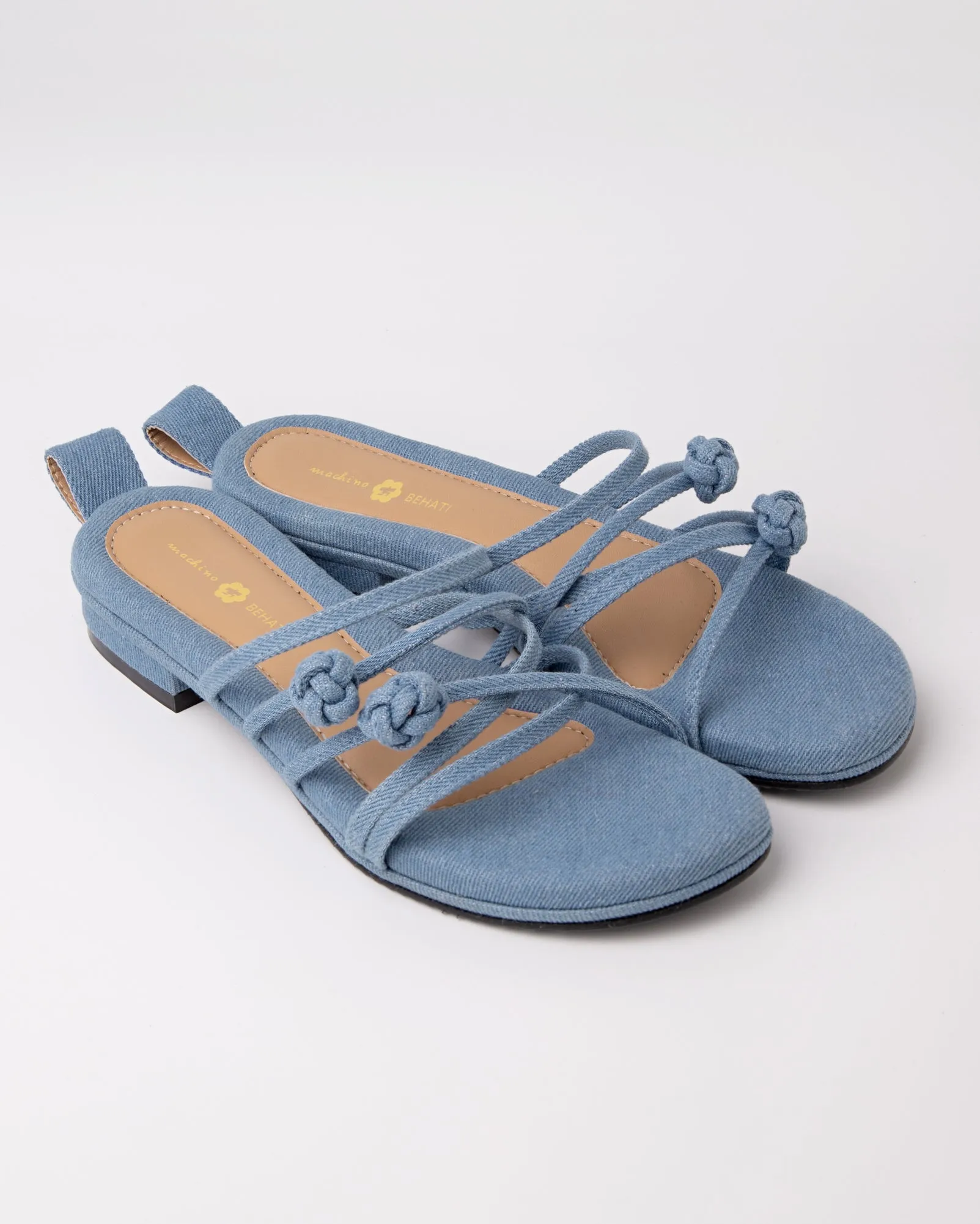 Double Chinese Knot Flats (Light Denim)