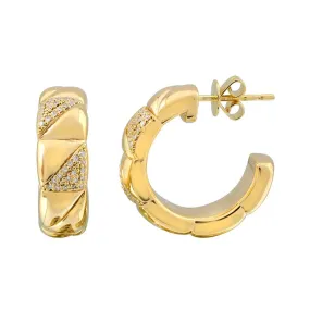 EVA GOLD HOOP EARRINGS