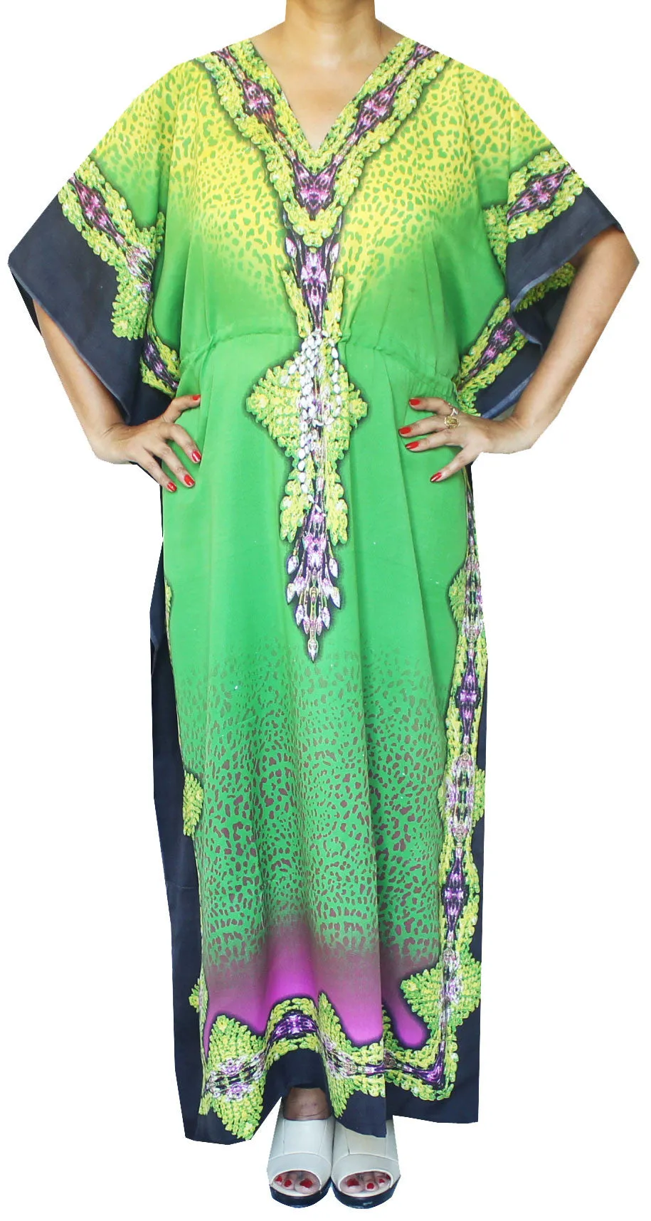 Evening Dress Printed Womens Caftan Loungewear