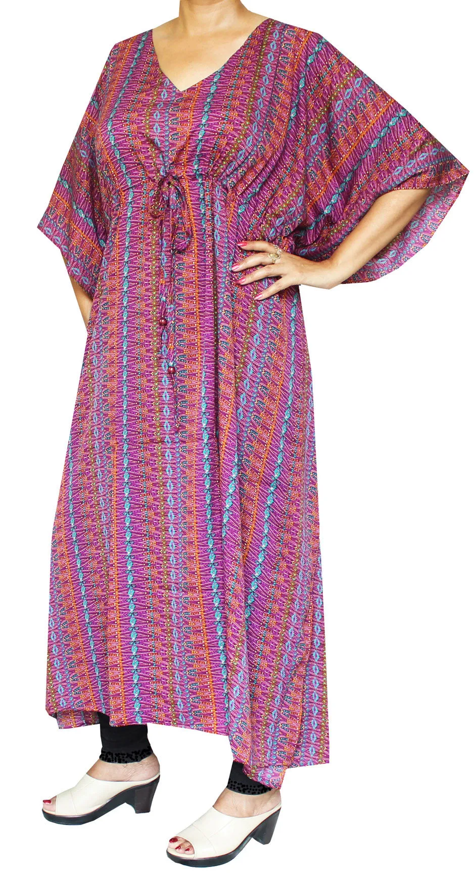 Evening Dress Printed Womens Caftan Maxi Loungewear