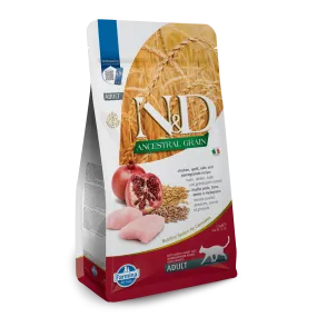 Farmina N&D Ancestral Grain Chicken & Pomegranate Adult Dry Cat Food