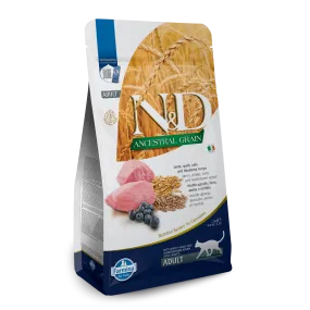 Farmina N&D Ancestral Grain Lamb & Blueberry Adult Dry Cat Food