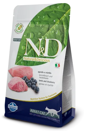 Farmina N&D Grain-Free Lamb & Blueberry Adult Cat Food