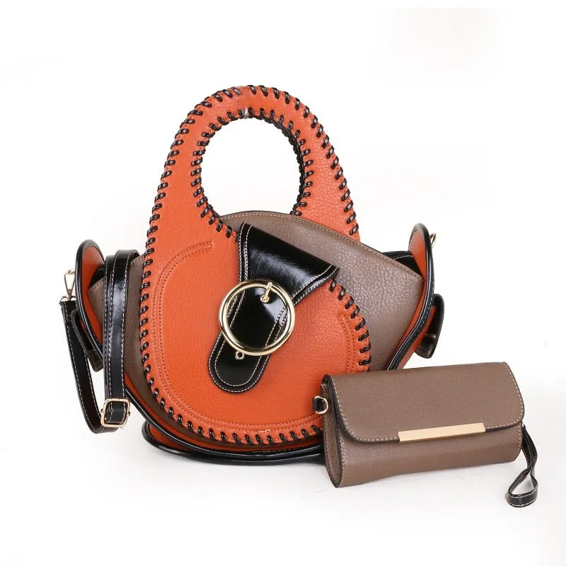 Fashion Leather Women Outdoor Travel Designer Shoulder Messenger Portable Tote Handbags With Purses