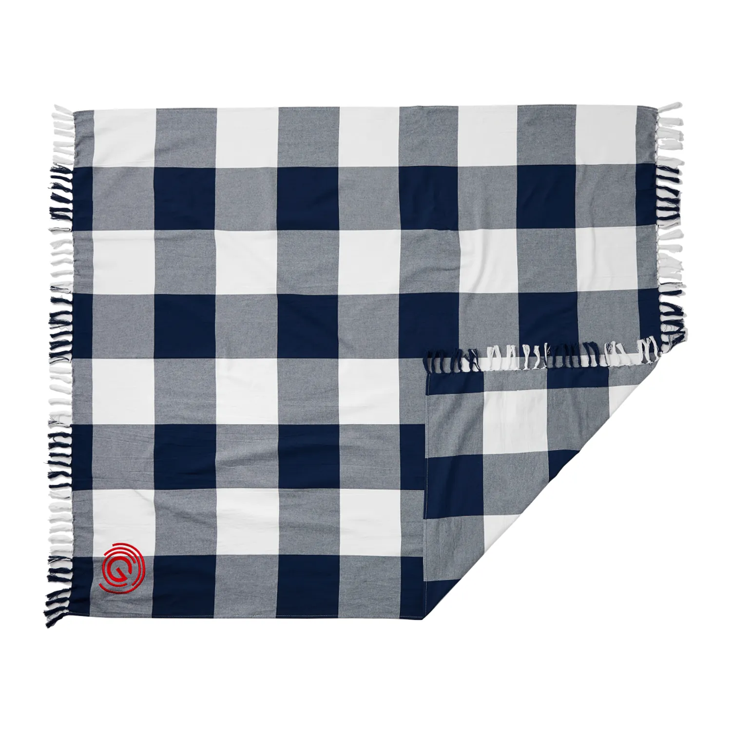 Field & Co. - 100% Organic Cotton Check Throw Blank