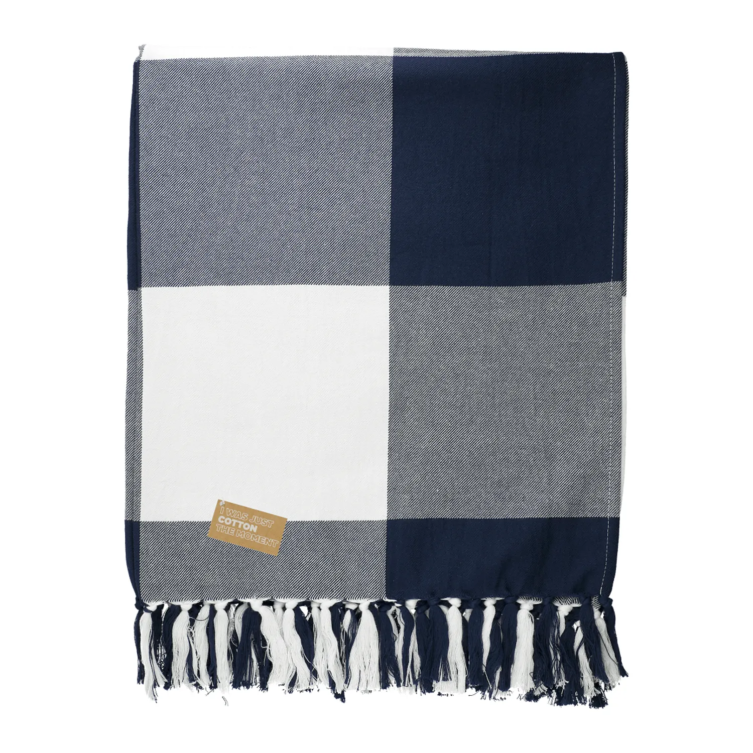 Field & Co. - 100% Organic Cotton Check Throw Blank