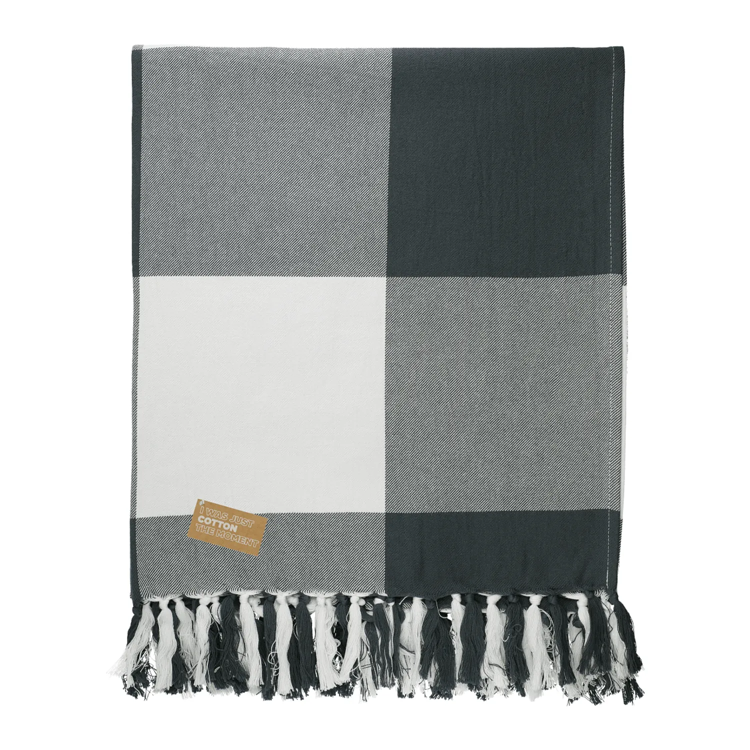 Field & Co. - 100% Organic Cotton Check Throw Blank