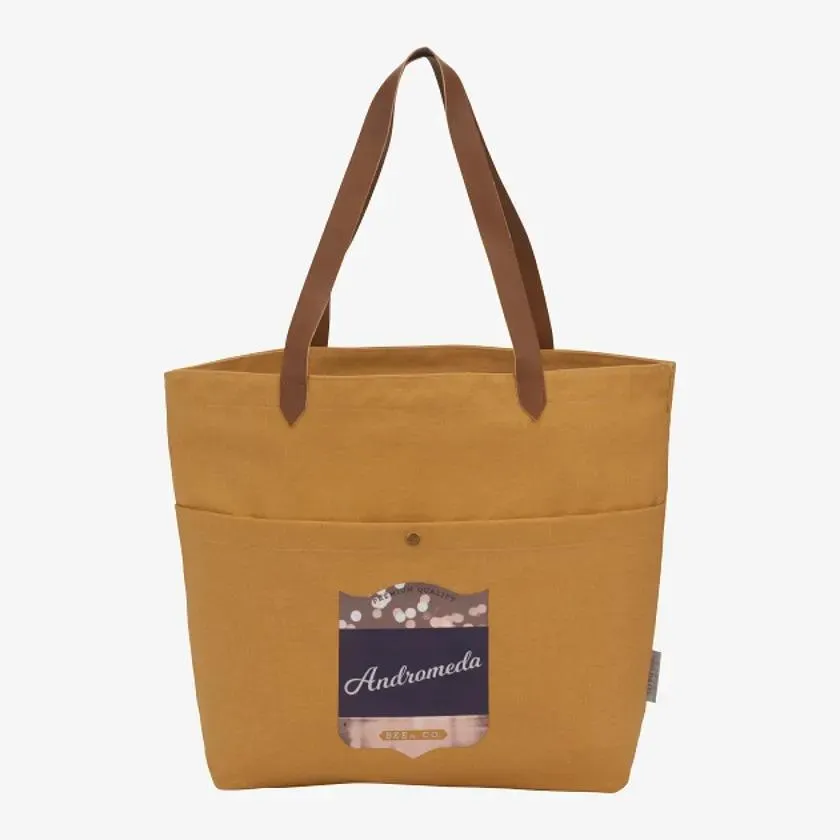 Field & Co 16 oz Cotton Canvas Book Tote 7950-19 Gold