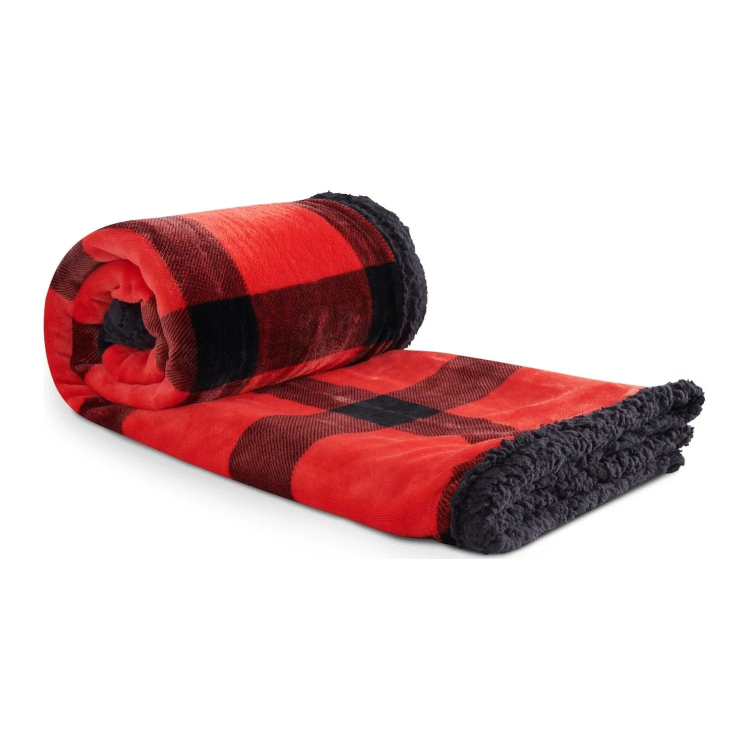 Field & Co. - Buffalo Plaid Sherpa Blanket