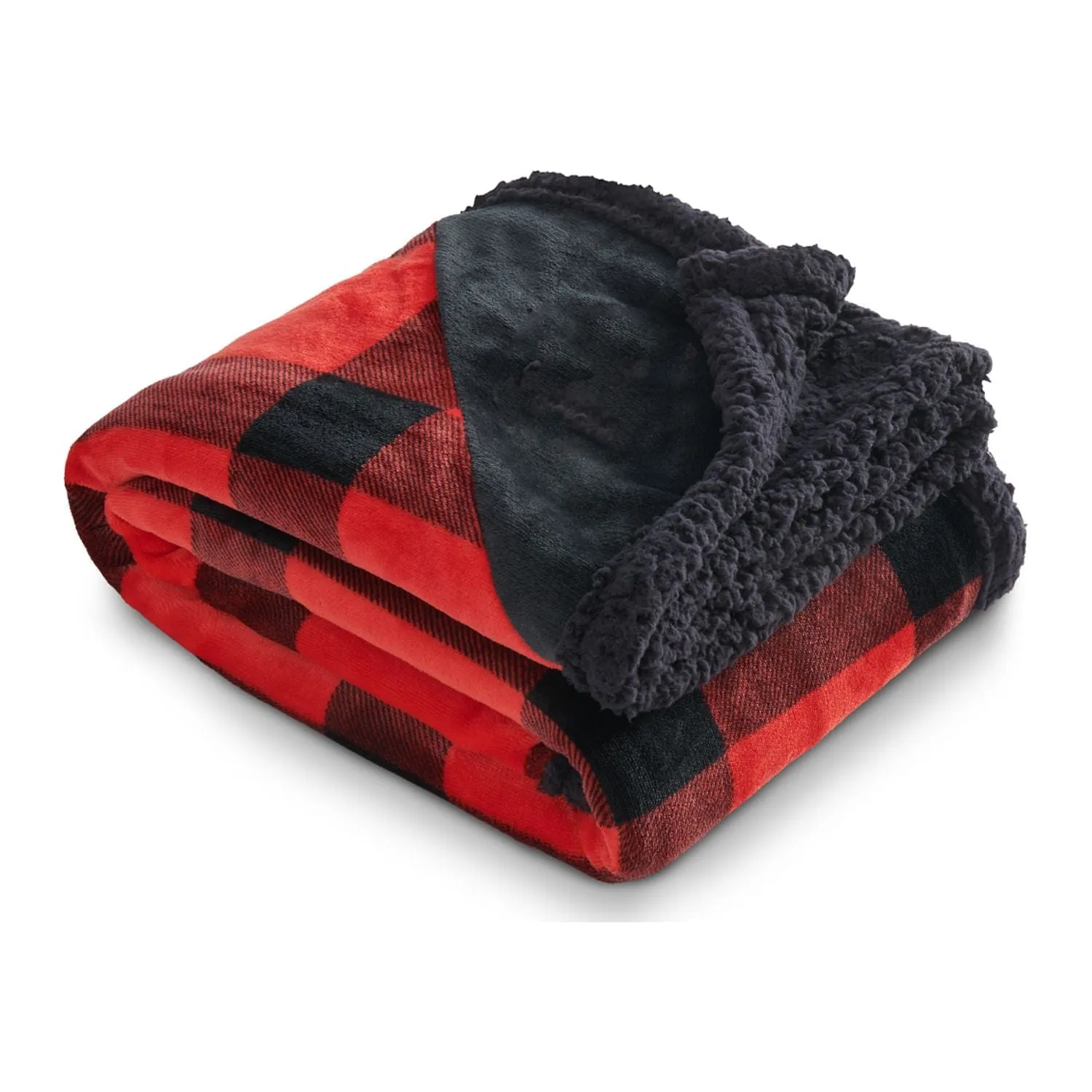 Field & Co. - Buffalo Plaid Sherpa Blanket