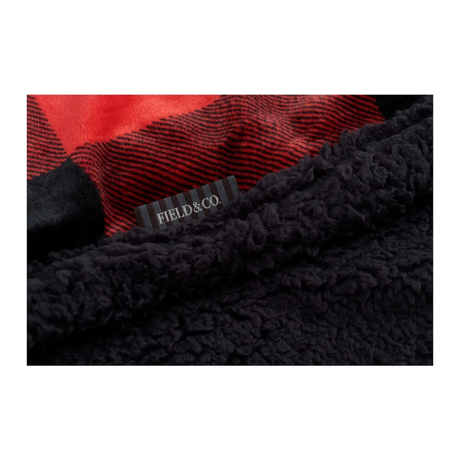 Field & Co. - Buffalo Plaid Sherpa Blanket