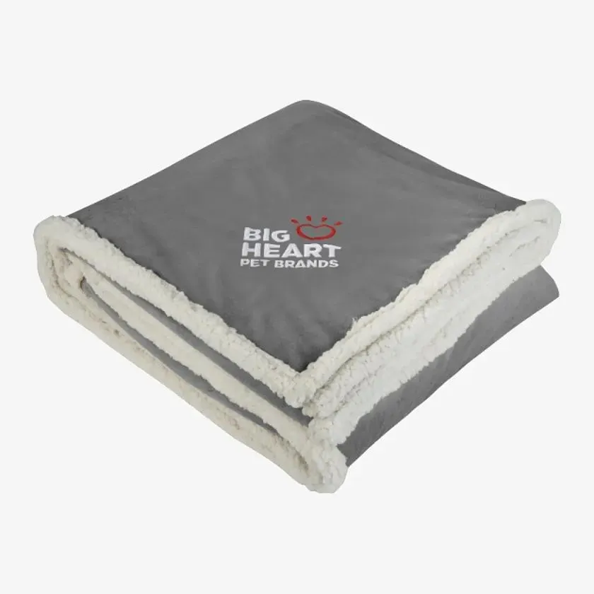 Field & Co Cambridge Oversized Sherpa Blanket 7950-51 Gray