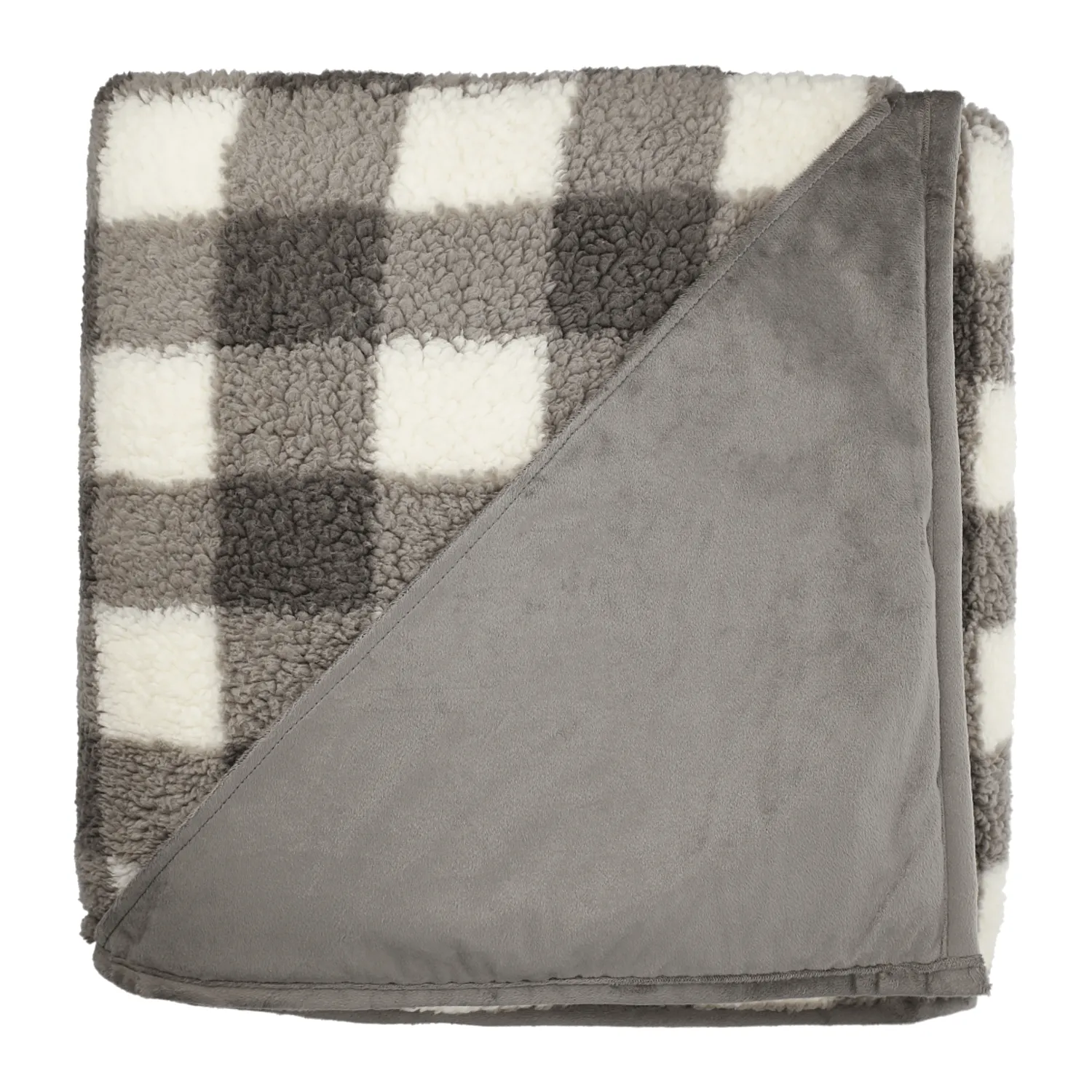 Field & Co. - Double Sided Plaid Sherpa Blanket